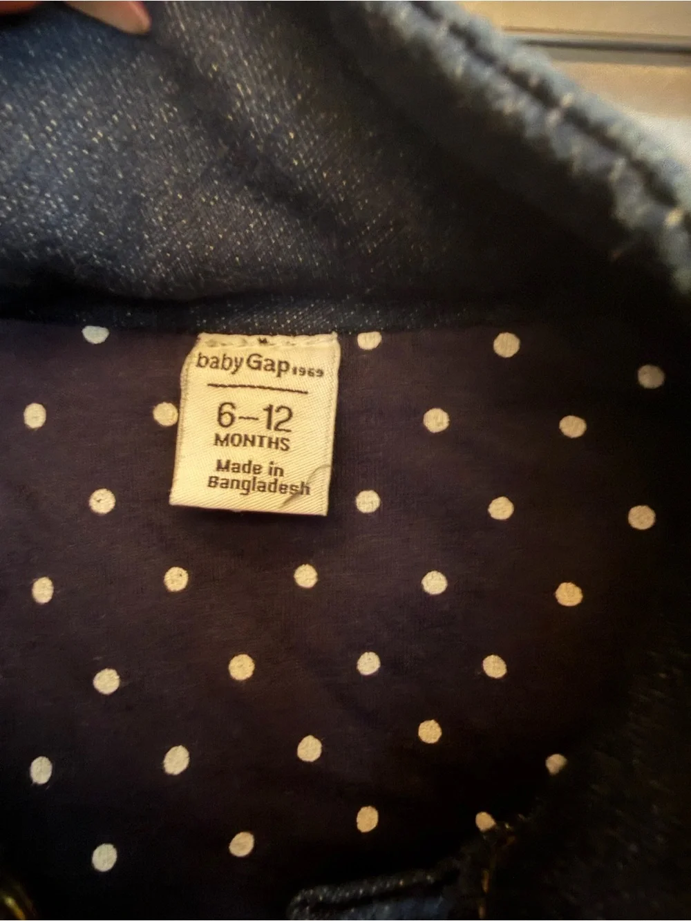 Infants 6-12 M Gap Dark Blue Denim Jacket - Made With Love